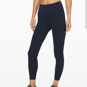 EUC Navy Fast & Free High Rise 25” leggings